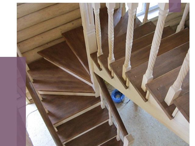 Реставрация деревянных лестниц в Мысках от 4260 руб.