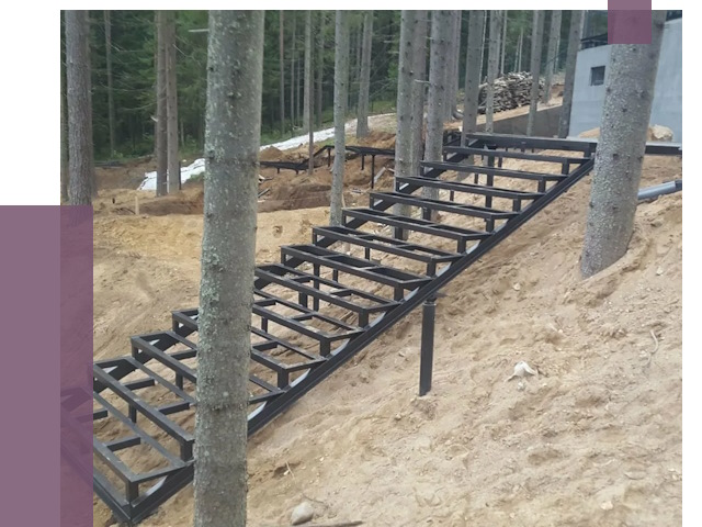 Монтаж металлических лестниц в Мысках от 13439 руб. 