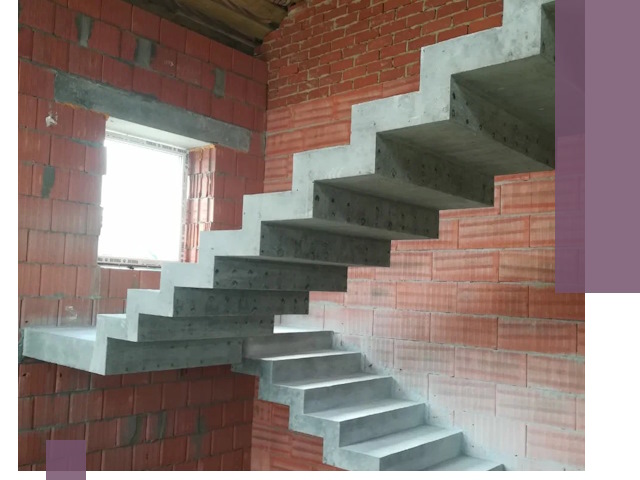 Бетонные лестницы под ключ в Мысках: монтаж, демонтаж, ремонт