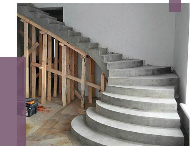 Изготовление бетонных лестниц под ключ в Мысках от 19779 руб. | ПРОЛЁТ-Мси