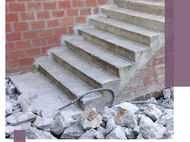 Демонтаж бетонных лестниц в Мысках: быстро и безопасно