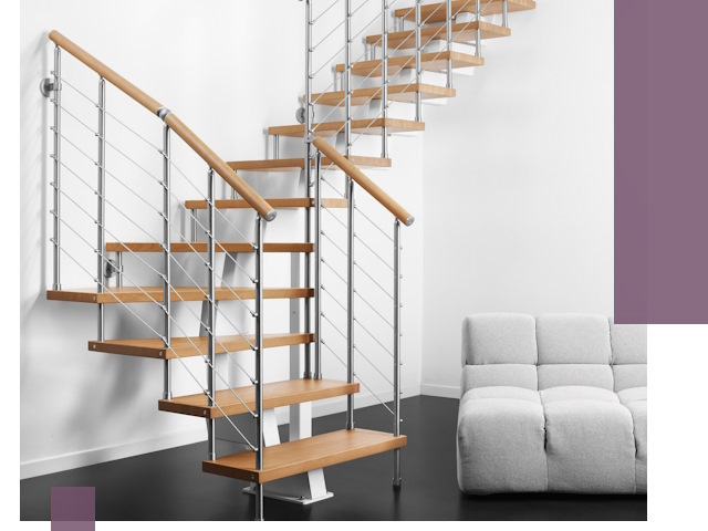 Модульные лестницы под ключ в Мысках — монтаж и изготовление