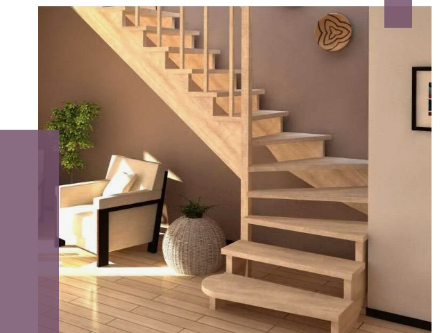 Изготовление Г-образных лестниц в Мысках от 18765 руб. 