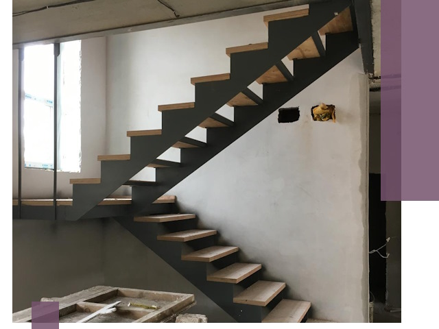 Изготовление лестниц на металлокаркасе в Мысках от производителя