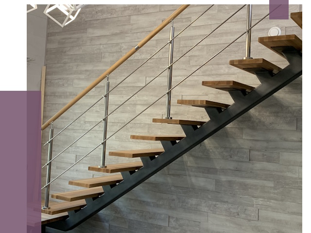 Изготовление лестниц на монокосоуре в Мысках от 75565 руб. 