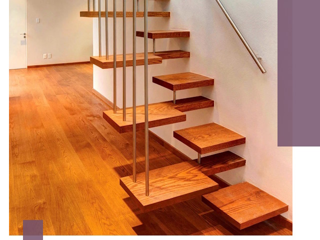 Лестницы «гусиный шаг» на заказ в Мысках для узких пространств