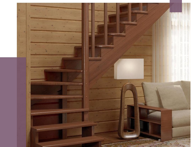 Лестницы эконом класса в Мысках от 18105 руб. бюджетные решения