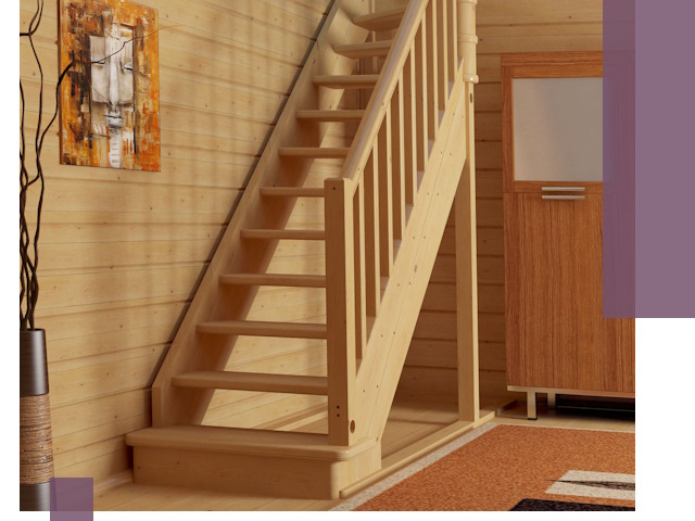 Лестницы эконом класса под ключ в Мысках — недорого и быстро