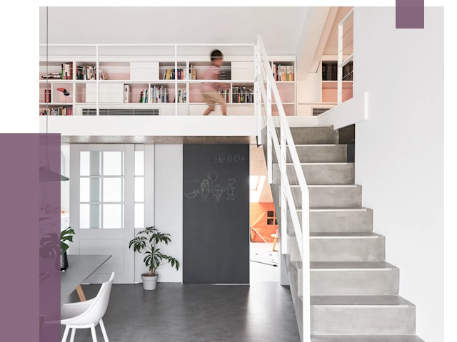 Лестницы для двухуровневой квартиры в Мысках от 174967 руб. | ПРОЛЁТ-Мси