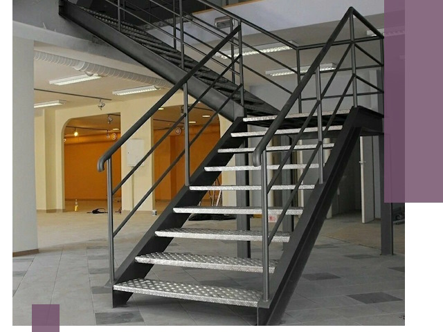 Лестницы для офиса в Мысках: изготовление, монтаж, демонтаж