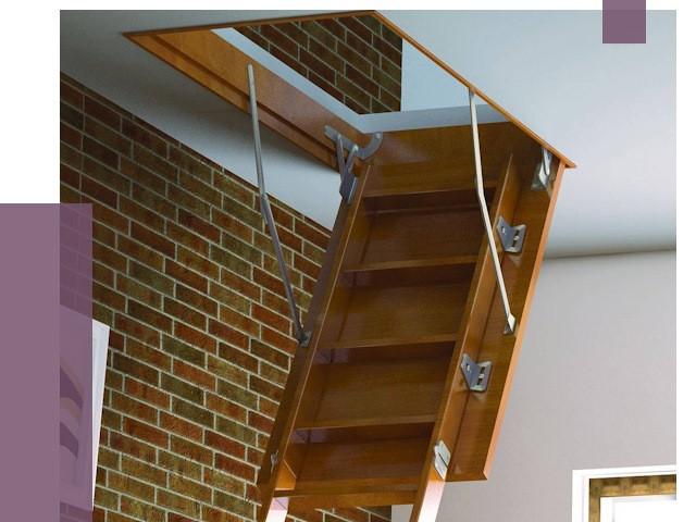 Установка чердачной лестницы в Мысках от 7759 руб. | ПРОЛЁТ-Мси