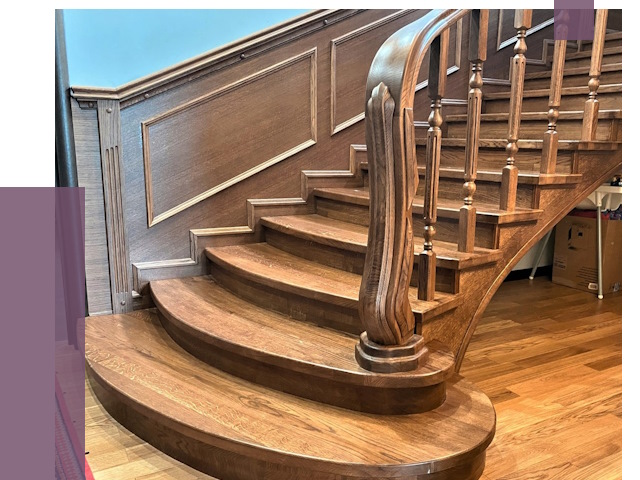 Дубовые лестницы под ключ в Мысках от 174967 руб. — ПРОЛЁТ-Мси