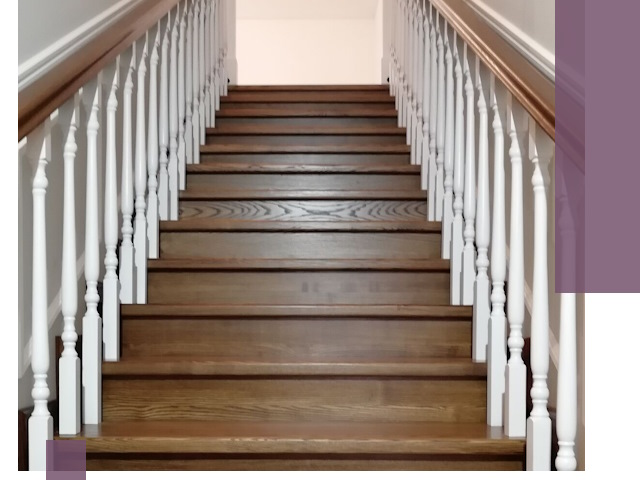 Лестницы из ясеня на заказ в Мысках — изготовление и монтаж