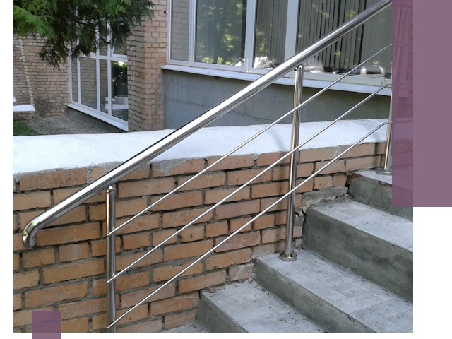 Перила из нержавеющей стали высокого качества в Мысках