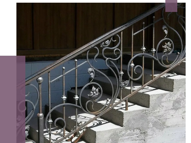 Кованые перила в Мысках от 8622 руб. под ключ — качество от ПРОЛЁТ-Мси
