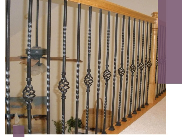 Изготовление и монтаж кованных перил в Мысках под ключ