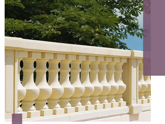 Установка балюстрады в Мысках: изготовление и монтаж под ключ