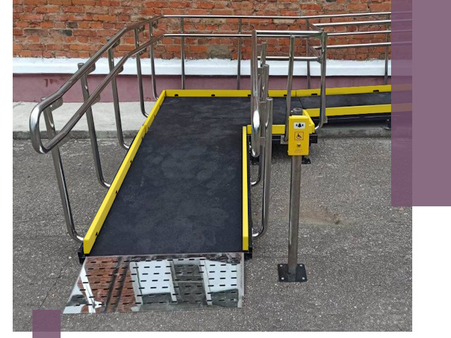 Изготовление наклонных пандусов для инвалидов в Мысках