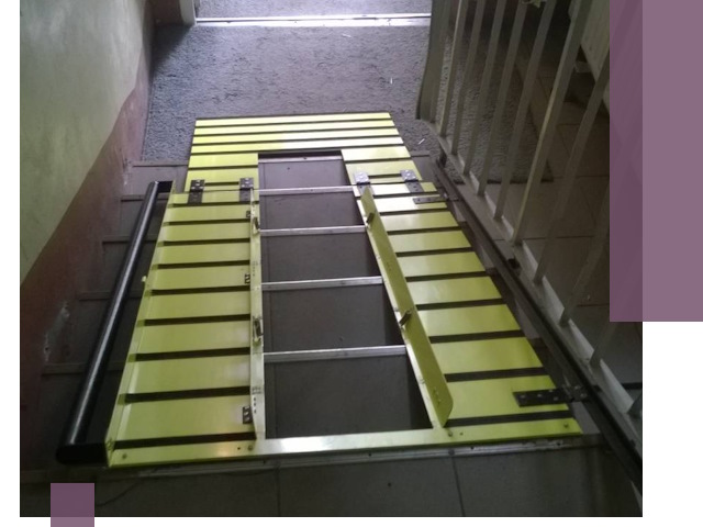 Профессиональный монтаж пандуса в подъезд в Мысках