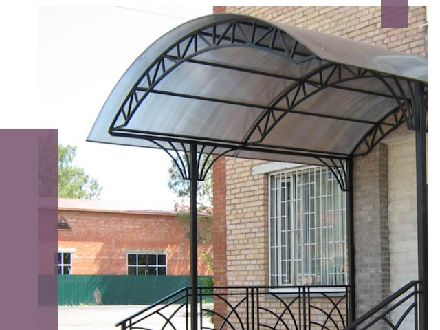 Металлические навесы и козырьки в Мысках от 12679 руб.