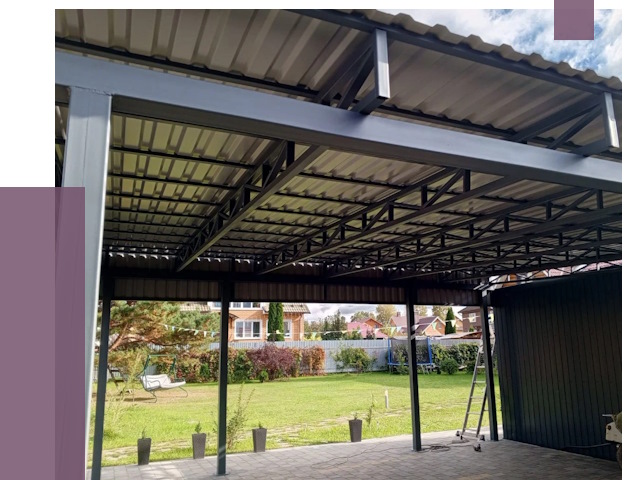 Монтаж навесов в Мысках от 7303 руб. — установка навеса | ПРОЛЁТ-Мси