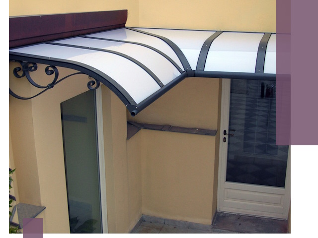 Монтаж козырьков любой сложности в Мысках под ключ