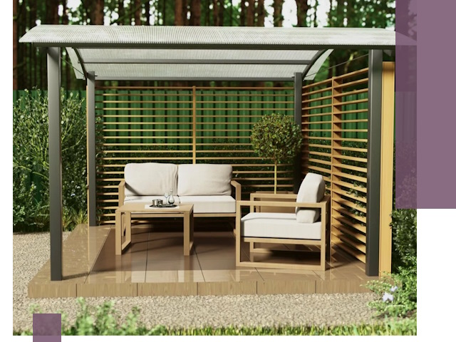 Навесы для дачи в Мысках: изготовление, монтаж и демонтаж