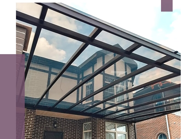 Навесы из поликарбоната в Мысках от 8540 руб. под ключ — ПРОЛЁТ-Мси