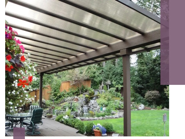 Навесы из поликарбоната под ключ в Мысках быстро и надёжно