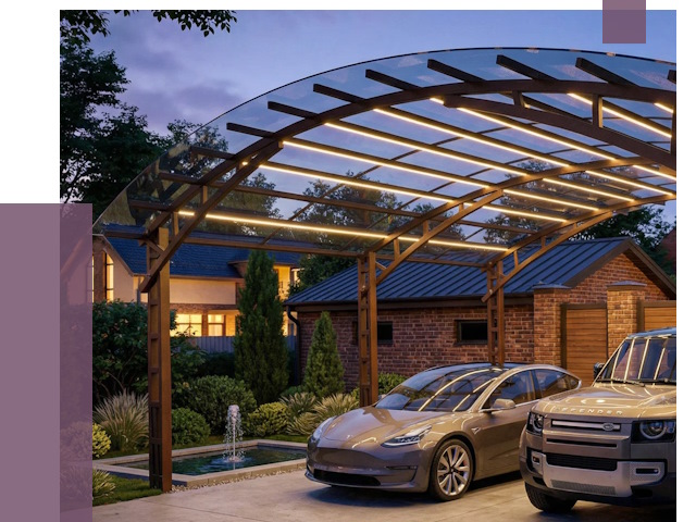 Металлические навесы в Мысках от 12577 руб. под ключ — ПРОЛЁТ-Мси