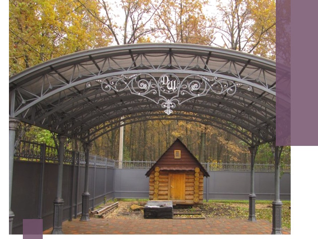 Кованые навесы премиум-класса под заказ в Мысках