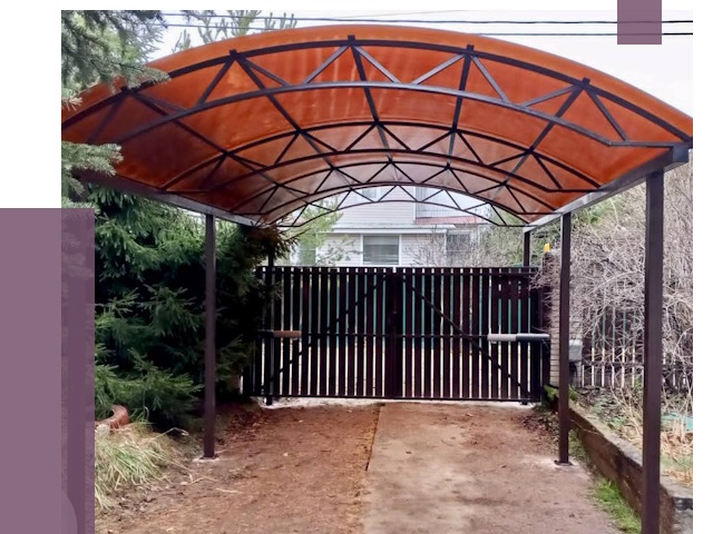 Арочные навесы в Мысках от 12628 руб. — изготовление и монтаж | ПРОЛЁТ-Мси