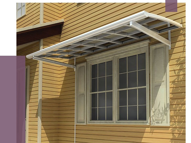 Козырьки над окнами в Мысках от 7557 руб. — монтаж, покупки | ПРОЛЁТ-Мси