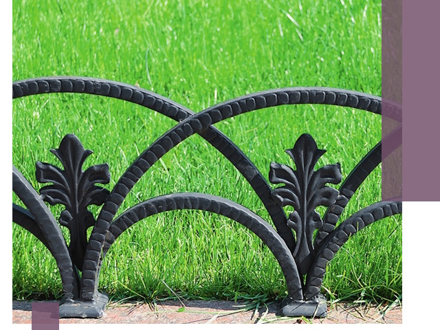 Декоративные металлические бордюры под ключ в Мысках