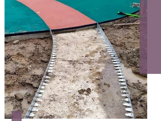 Металлические бордюры для дорожек в Мысках — монтаж и изготовление