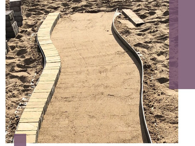 Металлические бордюры для тротуаров в Мысках — прочные и долговечные