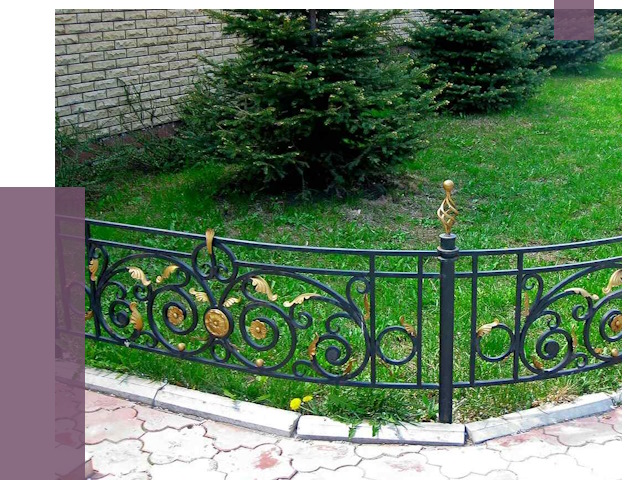 Кованые газонные ограждения в Мысках от 7557 руб. — ПРОЛЁТ-Мси