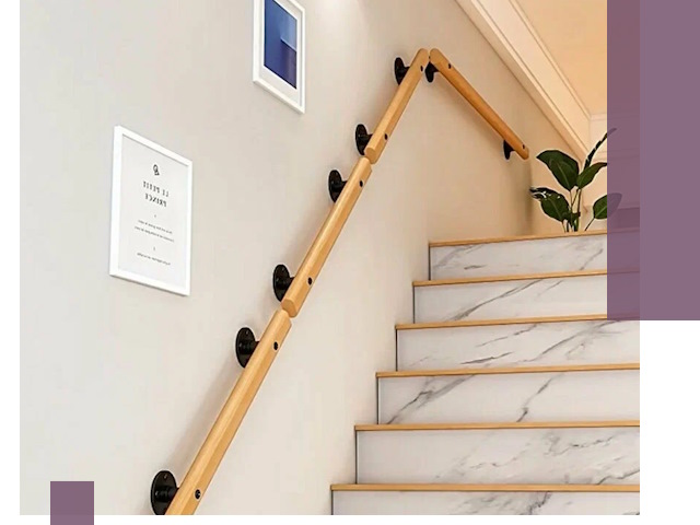 Поручни металлические и деревянные под ключ в Мысках